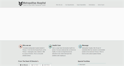 Desktop Screenshot of metropolitanhospitaltcr.com