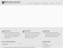 Tablet Screenshot of metropolitanhospitaltcr.com